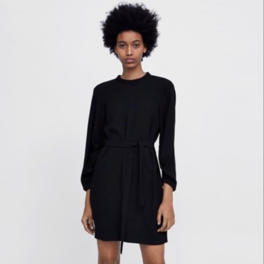 Zara belted dress, size S.